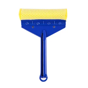 Plastic Window Squeegee with Sponge Head for Auto Glass Cleaning 17x26cm