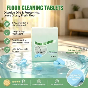 Plastic free Concentrated Water Soluble Cleaner for Kitchen Bathroom Sustainable Floor Cleaning Tablet