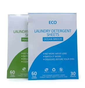 Plastic free and Non toxic Laundry Detergent Sheets Support Private Branding