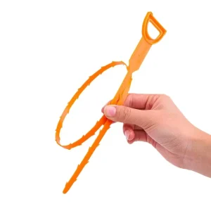 Plumbing Snake Drain Clog Remover Long Toilet Snake Wire With Barbed Edges Sink Drain Cleaner