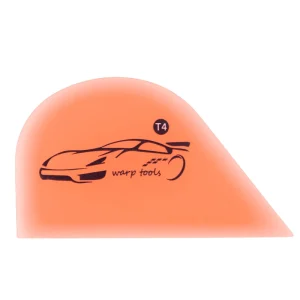 Pointed Curved Soft Rubber Squeegee for Car PPF Tint, Soft Edge Water Removal Wiper, Vinyl Wrap, Paint Protection Film Tool