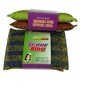 Polyester Kitchen Dish Scrubbing Sponges and Scouring Pads