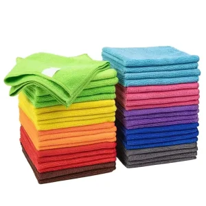 Polyester Microfiber Cleaning Towel 400gsm Lint-Free Multi-Purpose for Kitchen Floor Vehicle Household Cleaning