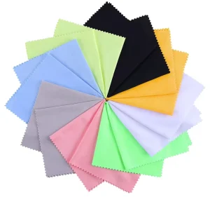 Polyester Microfiber Jewelry Cleaning Cloth Quick-Dry Soft Silver Jewelry Polishing Cloth for Car Use