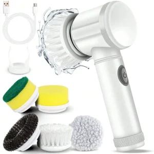 Popular Automatic Electric Plastic Cleaning Brush for Kitchen & Bathroom Multifunctional Cleaner & Shoe Polisher