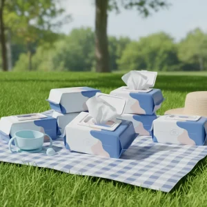 Popular Large Capacity Thickened 80pcs Biodegradable Soft Pull Out Baby Wet Wipes Gentle Hypoallergenic Safe for Delicate Skin