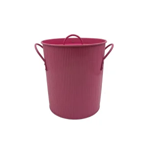 Popular Sustainable Barrel Pink Ice Buckets With Tong Handles Lid for Fruit Juice, Camping, Party Use
