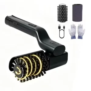 Portable Automatic BBQ Brush Electric Grill Cleaner with LED Lights Handheld Power Scrubber Tool for Professional Chefs