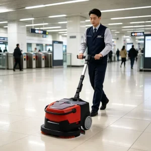 Portable Battery Floor Scrubber Dryer for Tile, Marble, and Vinyl Floors