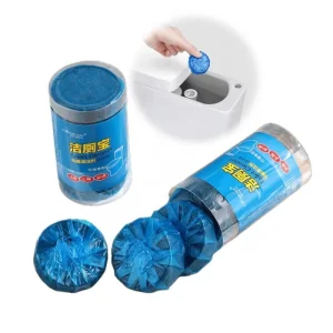 Portable Blue Toilet Tank Cleaner Sheets