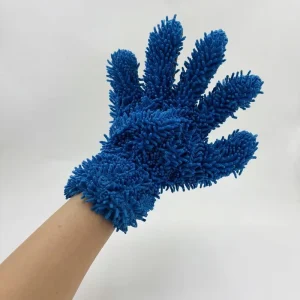 Portable Car Wash Brush Microfiber Coral Chenille Cleaning Sponge Glove