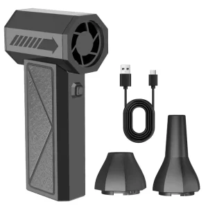 Portable Car Washer Blower 4 Speed Strong Wind Compressed Air Blowers Duster for Computer Keyboard Cleaning Pet Hair Dryer