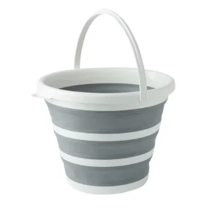 Portable Collapsible Silicone Folding Bucket Round Plastic Washing Water Bucket with Convenient Carry