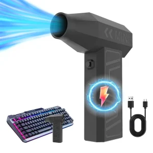 Portable Cordless 105000RPM Jet Fan Turbo Blower High-Speed Mini Electric Air Duster for Car Cleaning DIY Battery Powered