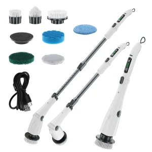 Portable Cordless Electric Spin Scrubber for Kitchen Bathroom and Floor 3 Speeds