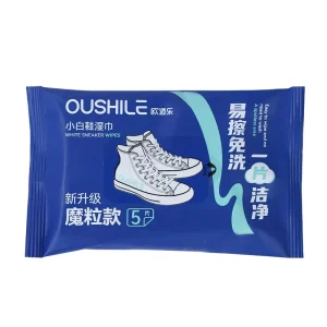 Portable Disposable Non-Woven Double-Faced Shoe Cleaning Wipes