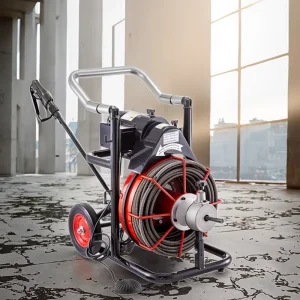 Portable Electric Plastic Drain Cleaner Machine with Drain Auger High-Pressure Triplex Pump for Car Wash Shops