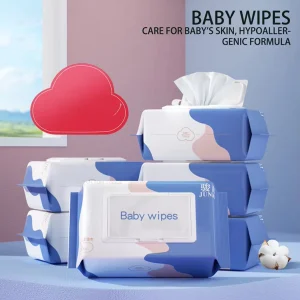 Portable Family Value Pack Unisex Flushable Wet Wipes 80 Sheets Household Non-Woven Baby Wet Wipes