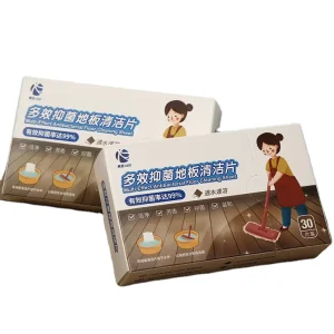 Portable Floor Cleaner Detergent Sheets for Ceramic Tile and Wood Floors
