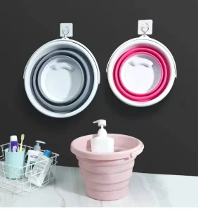 Portable Folding Bucket Silicone Plastic Car Bucket Children Fishing Bucket Travel Home Multifunctional