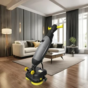 Portable Folding Electric Floor Scrubber for Offices and Supermarkets