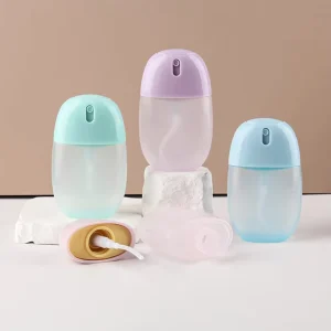 Portable Frosted Spray Bottles Refillable Plastic Perfume Atomizer Vials Hand Sanitizer Spray Case Soap Container 50ml