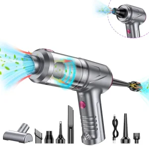 Portable Handheld Mini Vacuum Cleaner and Air Blower Wireless Battery-Operated Cordless for Car Cleaning