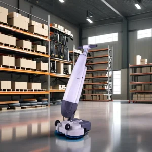 Portable High Efficiency Dual brush Floor Scrubber Wet and Dry Vacuum Cleaner Floor Scrubber