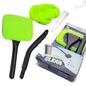 Portable Household Multi Use Double Sided Glass Wiper Telescopic Rod with Long Handle Detachable Window Cleaning Brush