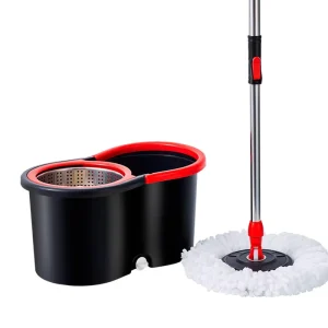 Portable Household Single Drive Rotary Mop Bucket Set Hand Pressure Telescopic Hand Wash-Free