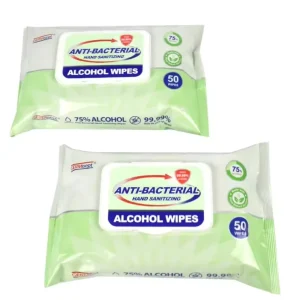 Portable Isopropyl Alcohol Disinfecting Wipes Custom Logo Lint Free Cleansing Wipes for On The Go Use