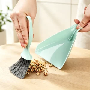 Portable Lightweight Hand Broom and Dustpan Set for Home Kitchen Office School Desk Cleaning