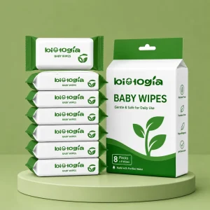 Portable Mini Household Flushable Wet Wipes Small Package for Independent Students Baby Hand & Mouth Cleaning Cleansing Wipes