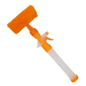 Portable Spray Window Squeegee Multicolor Plastic Handle Rubber Blade Glass Wiper for Bathroom Cleaning