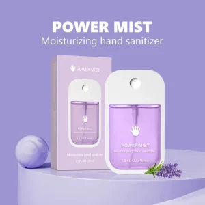 Portable Spray type Moisturizing Hand Sanitizer 45ml Active Ingredient Germicidal Fruit Flavor Waterless handwashing fluid