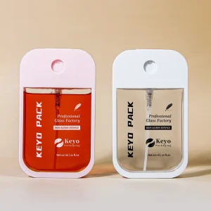 Portable Travel Hand Sanitizer Portioning Bottles 50ml Press Type Plastic Perfume Spray Bottles