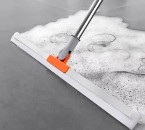 Portable Wiper Mop Tile Cleaning Tool PET Broom with Long Handle for Home Floor and Shower