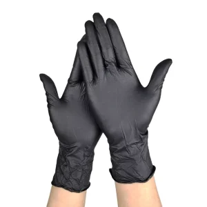 Powder-Free 4 Mil 5 Mil 6 Mil Nitrile Gloves, Sizes S-XL, Blue or Black, Food Handling and Medical Grade