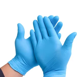 Powder-Free Disposable Nitrile Gloves, 100 Pieces