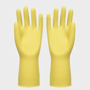 Powder-Free Latex Cleaning Gloves with Soft Lining for Heavy-Duty Household Tasks