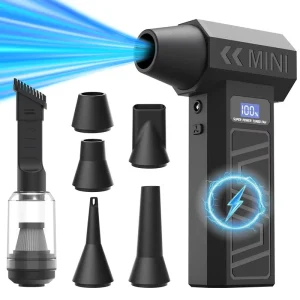 Powerful Brushless Motor Turbo Fan Air Duster Handheld Car Vacuum Cleaner for Auto Detailing