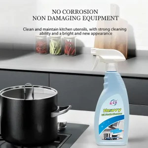 Powerful Eco Friendly Kitchen Cleaning Agent Heavy Oil Degreasing Liquid Spray 5%-15% Active Ingredients for Range Hood Stain