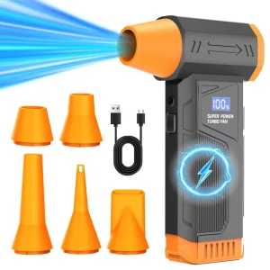 Powerful Handheld Portable Mini Cordless Turbo Fan Air Duster for Car Vacuum Cleaner