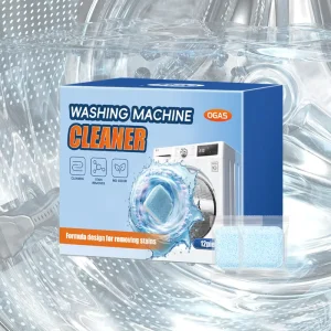 Powerful High Foam 3 in 1 Eco Friendly Solid Washing Machine Cleaner Tablets for Deep Cleaning Washer Drum & Stain Removal