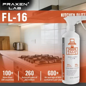 Powerful Kitchen Grease Cleaner Heavy Duty Oil Stain Remover Multi Surface Degreaser Range Hood Stove Oven