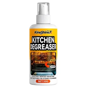 Powerful Liquid Degreaser Effectively Removes Stubborn Grease and Stains From Kitchen Oven Racks and Grills