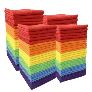 Premium 30x30cm 12x12in Absorbent Microfiber Towel for Household Kitchen Dishes Grease Removal Desktop Dusting Drying Lint-free
