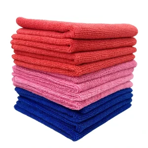 Premium 30x30cm Absorbent Polyester Microfiber Cleaning Cloth for Household Furniture Floor Dusting Kitchen Drying Polishing