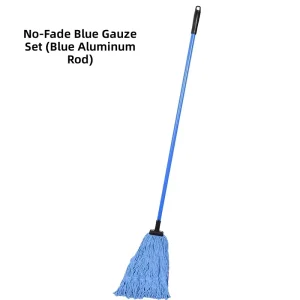 Premium Antimicrobial Four side Wringing Type Cotton Yarn Wet Mop Head Cleaner for Clinic Waiting Room Sanitation
