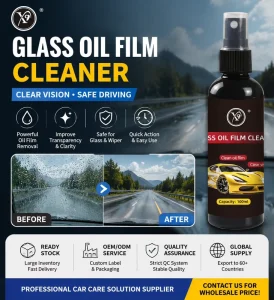 Premium Car Detailing Glass Oil Film Remover Windshield Cleaner Spray Remove Grease Film for Auto Detailing